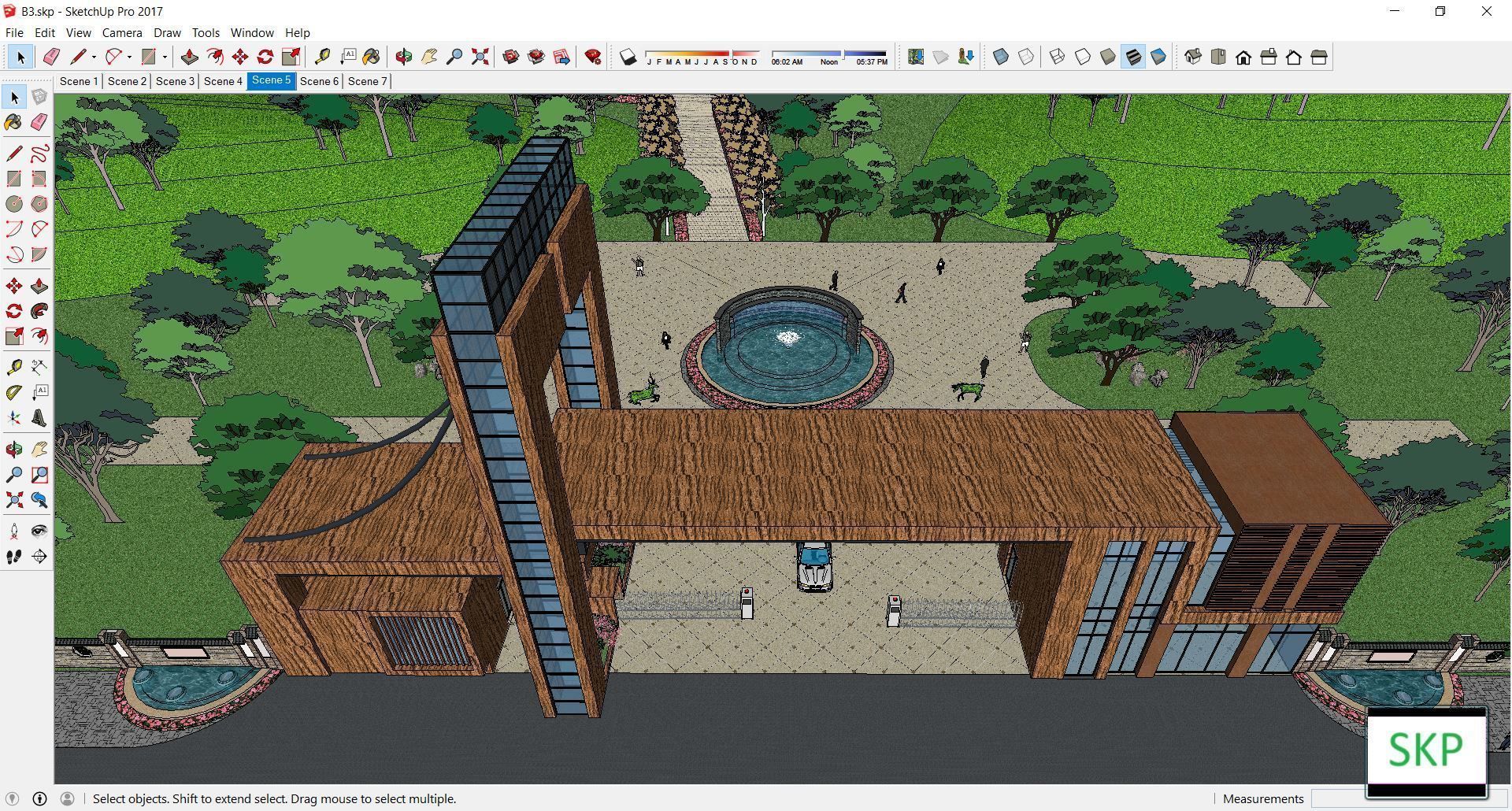 Sketchup Entrance B3 3D model_1