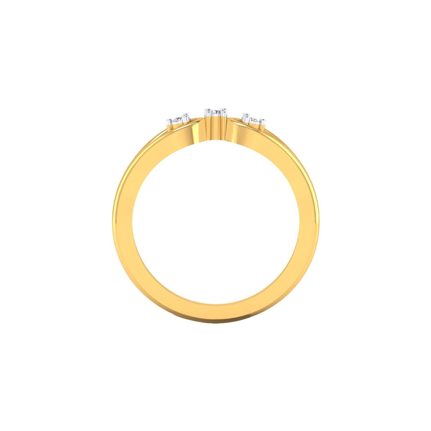 Solitaire Women Engagement Ring 3dm STl OBJ FBX Render Details 3D print model_24