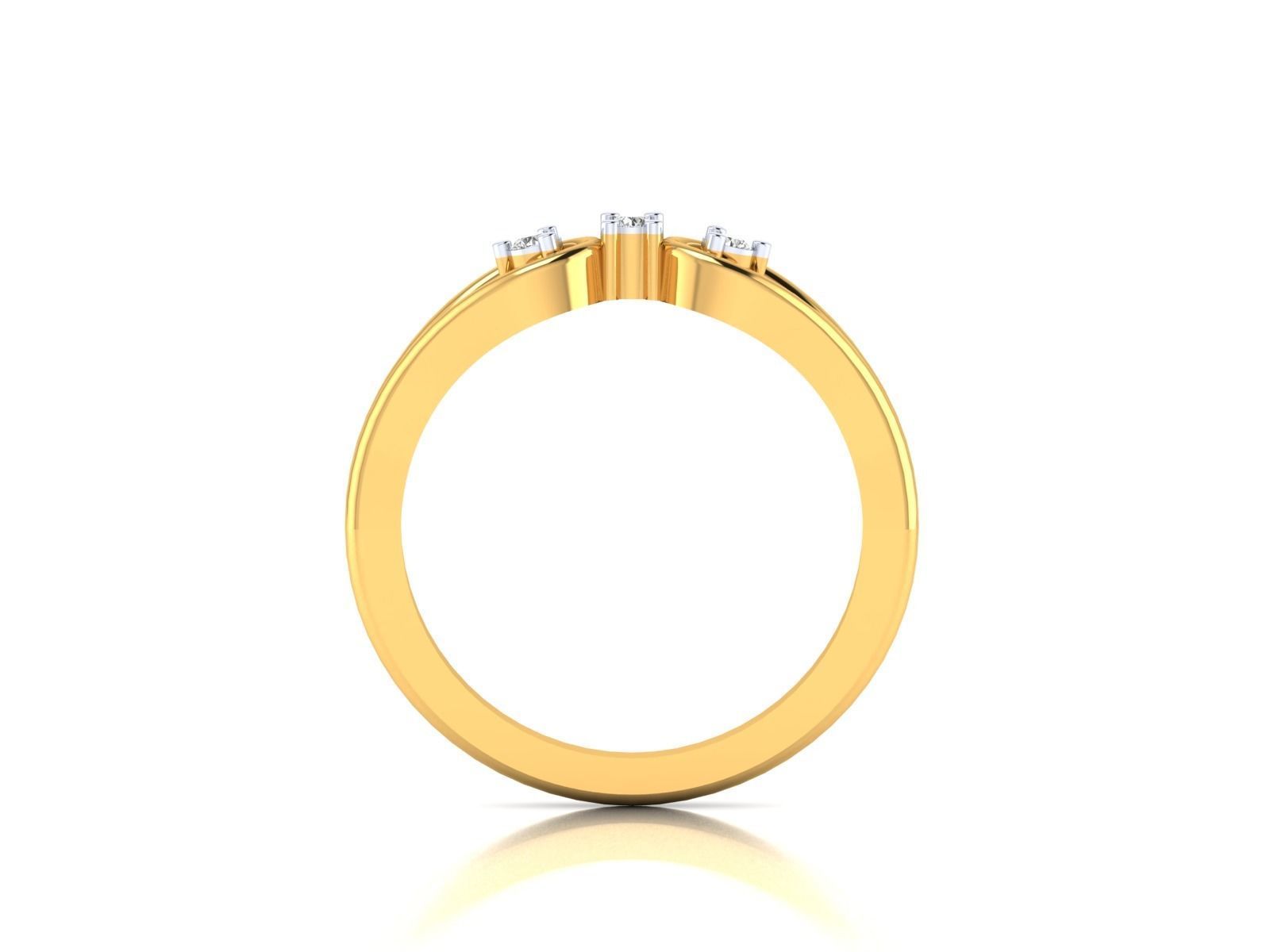 Solitaire Women Engagement Ring 3dm STl OBJ FBX Render Details 3D print model_19