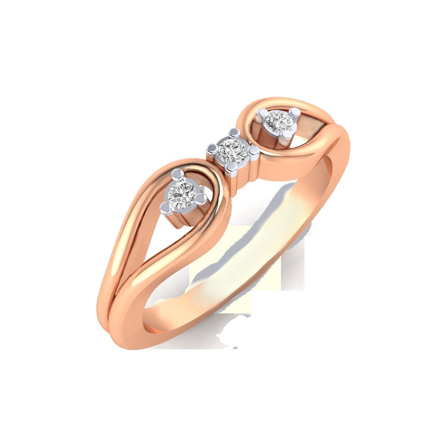 Solitaire Women Engagement Ring 3dm STl OBJ FBX Render Details 3D print model_21