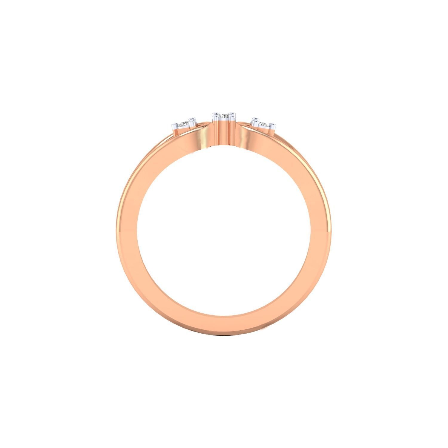 Solitaire Women Engagement Ring 3dm STl OBJ FBX Render Details 3D print model_23