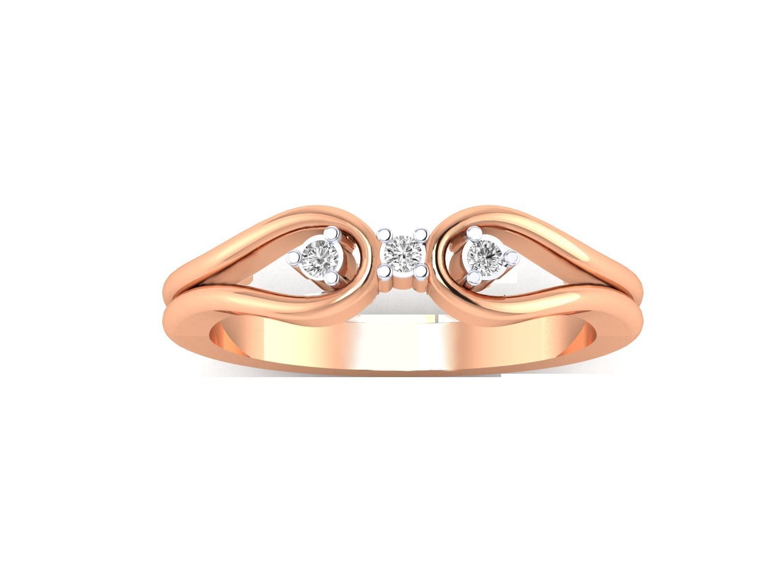 Solitaire Women Engagement Ring 3dm STl OBJ FBX Render Details 3D print model_15