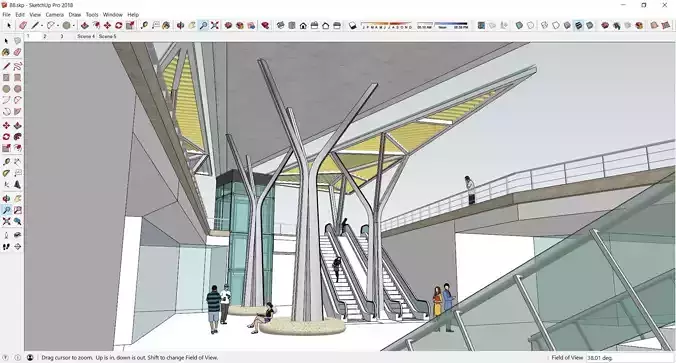 Sketchup Entrance B8