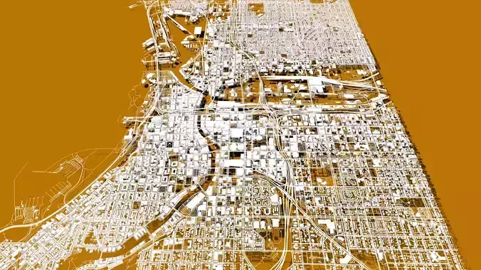 Cityscape Milwaukee Wisconsin USA