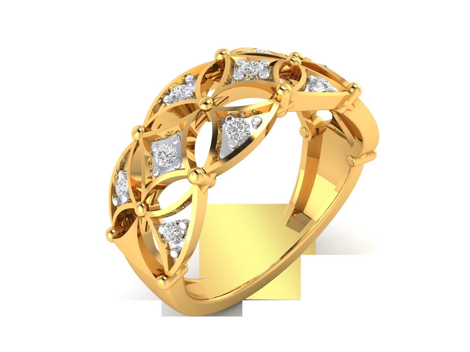 Solitaire Women Wedding Ring 3dm STl OBJ FBX Render Details 3D print model_2