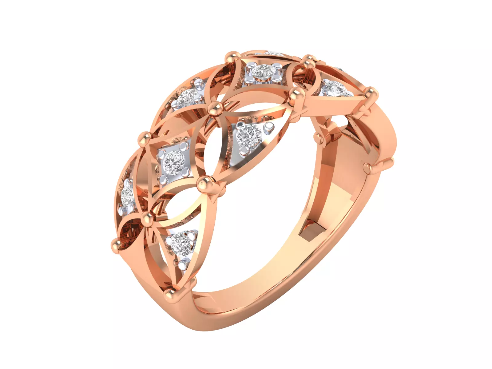 Solitaire Women Wedding Ring 3dm STl OBJ FBX Render Details 3D print model_0