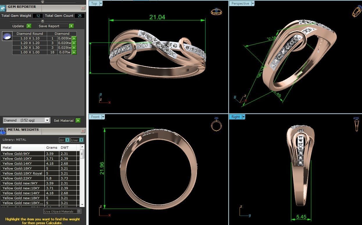 Solitaire Women Wedding Ring 3dm STl OBJ FBX Render Details 3D print model_12