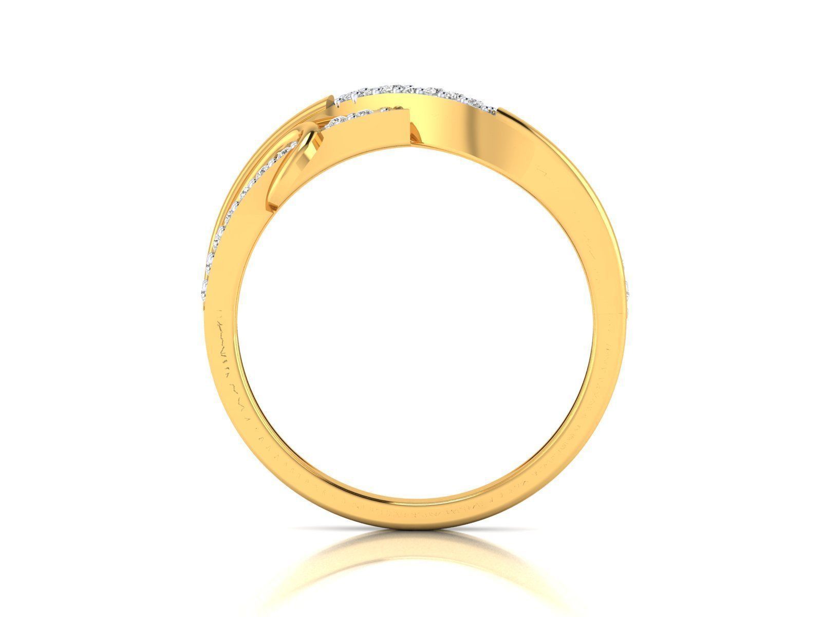 Solitaire Women Wedding Ring 3dm STl OBJ FBX Render Details 3D print model_13