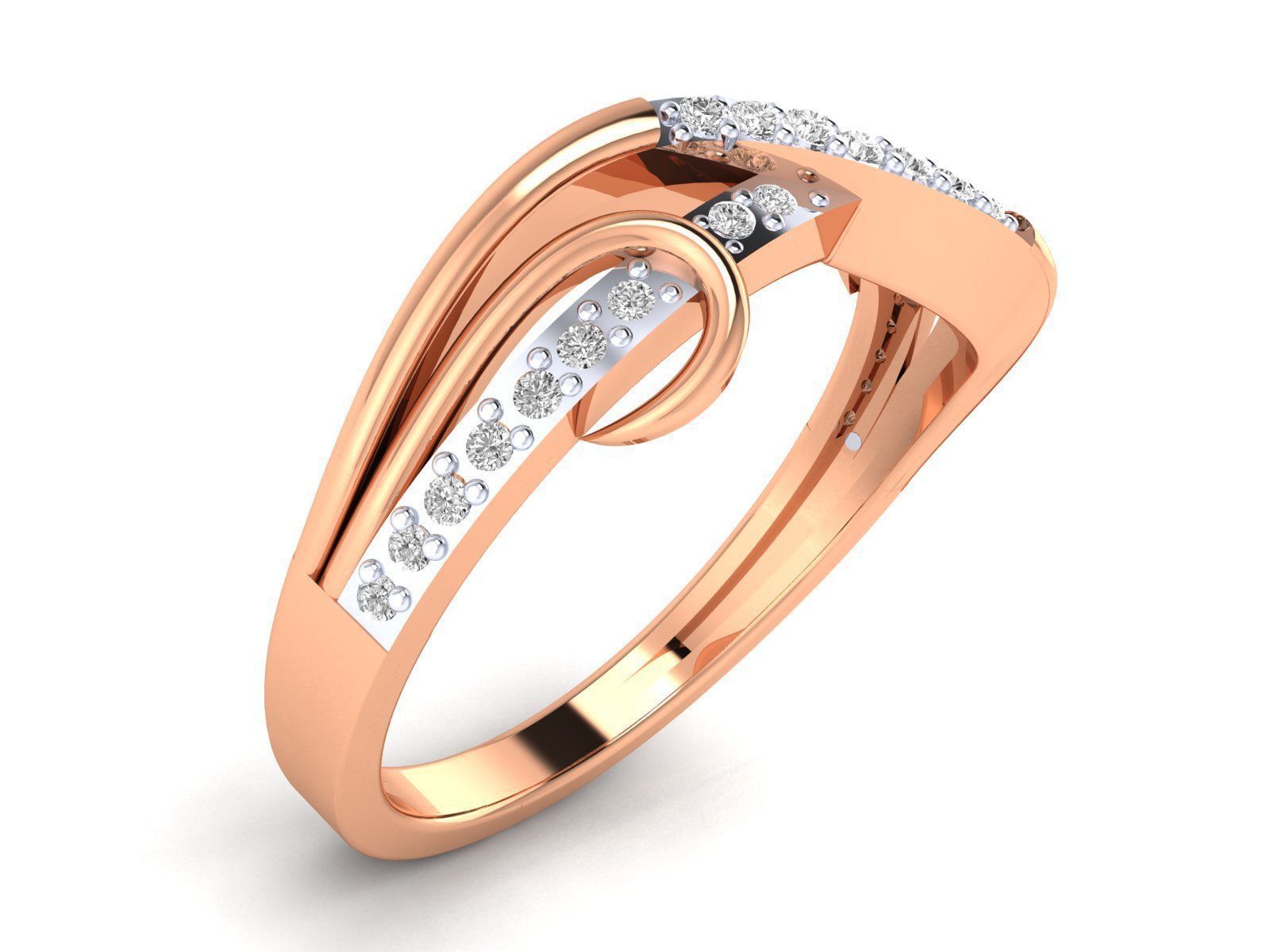 Solitaire Women Wedding Ring 3dm STl OBJ FBX Render Details 3D print model_4
