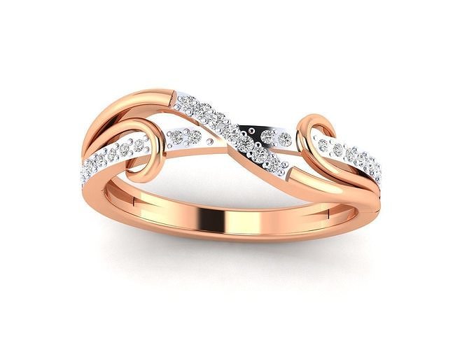 Solitaire Women Wedding Ring 3dm STl OBJ FBX Render Details 3D print model