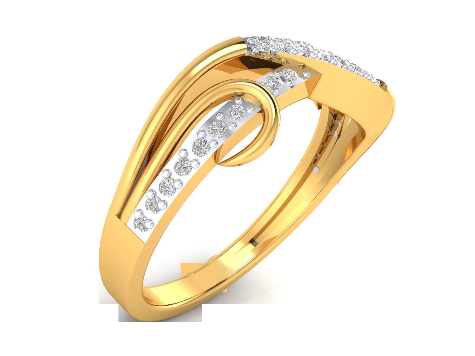 Solitaire Women Wedding Ring 3dm STl OBJ FBX Render Details 3D print model_2
