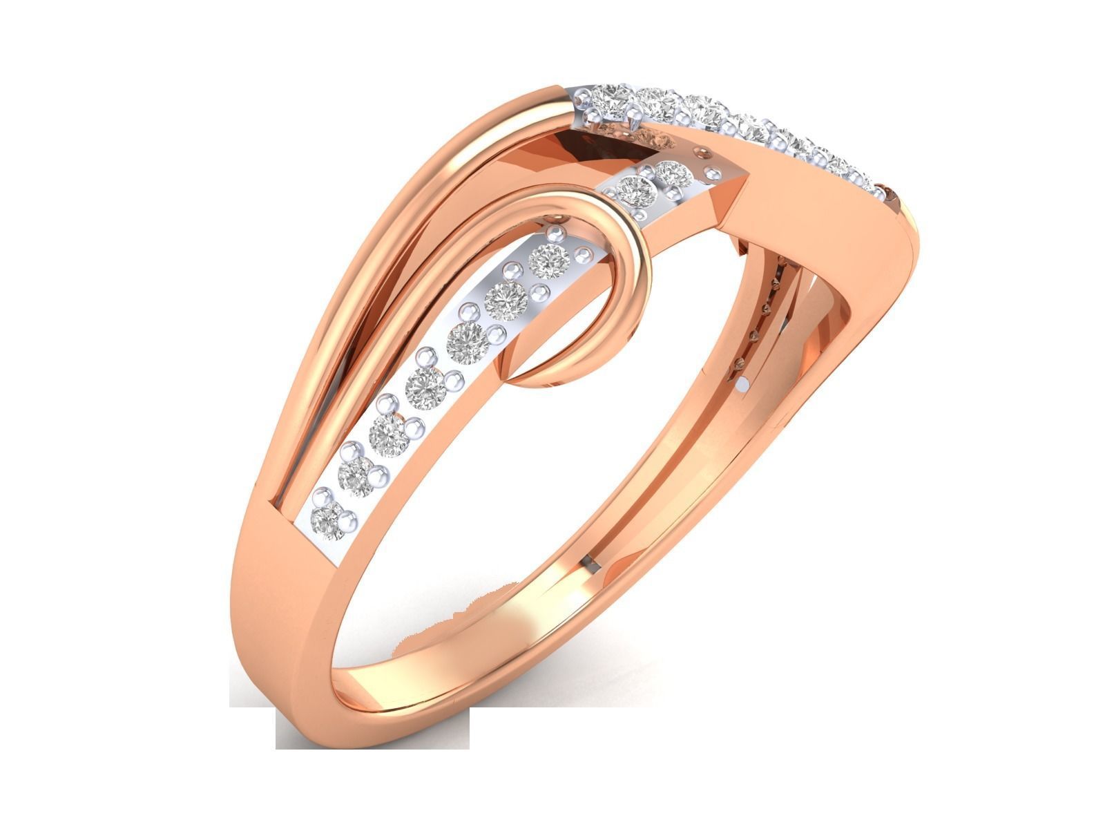 Solitaire Women Wedding Ring 3dm STl OBJ FBX Render Details 3D print model_3