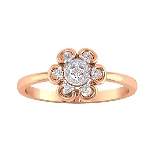 Solitaire Women Wedding Ring 3dm STl OBJ FBX Render Details 3D print model