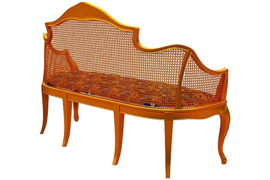 Classical sofa set Low-poly 3D model_13