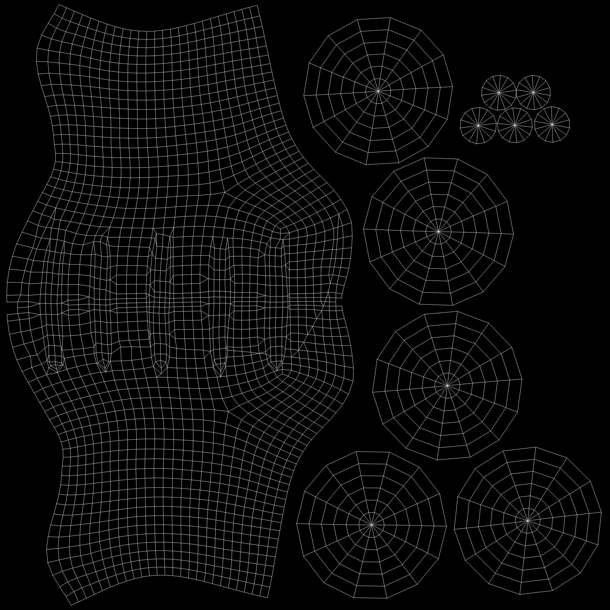 Black Button Down Corset Low-poly 3D model_13