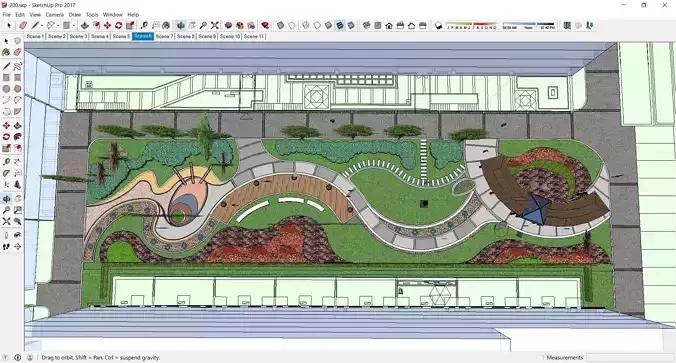 Sketchup Plaza 200 3D model