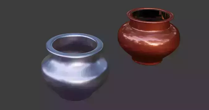 Metal - Ceramic Pot