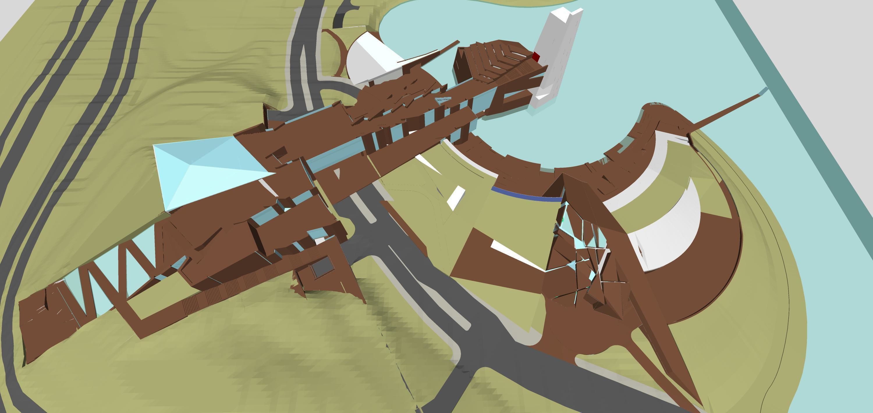 Sketchup Recreational and tourist complex 201 3D model_7