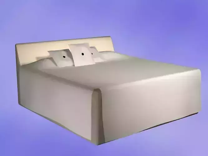 Bed Model with two pillows