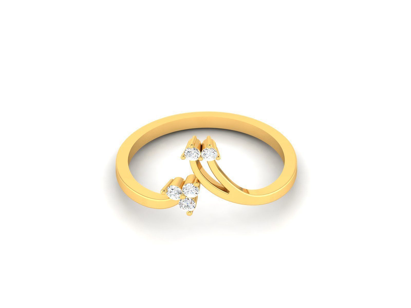 Engagement Wedding Ring 3dm STL OBJ FBX Render Details 3D print model_6