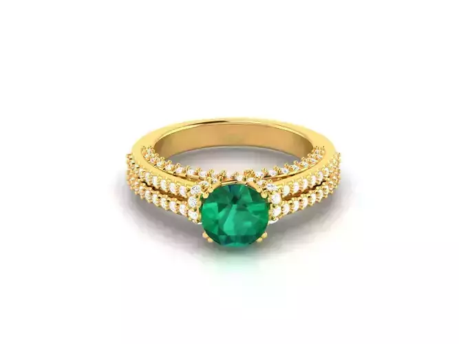 Engagement Wedding Ring 3dm STL OBJ FBX Render Details 3D print model