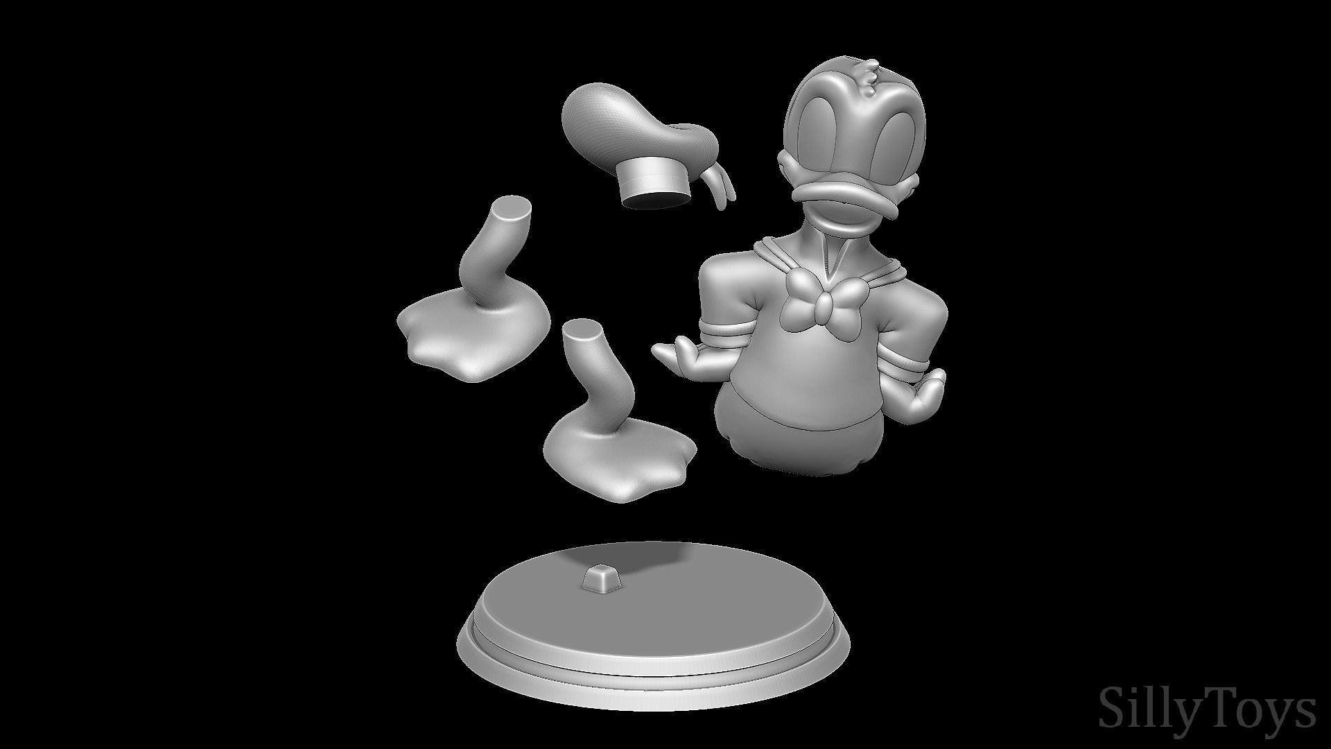 Donald Duck 3D print model_10
