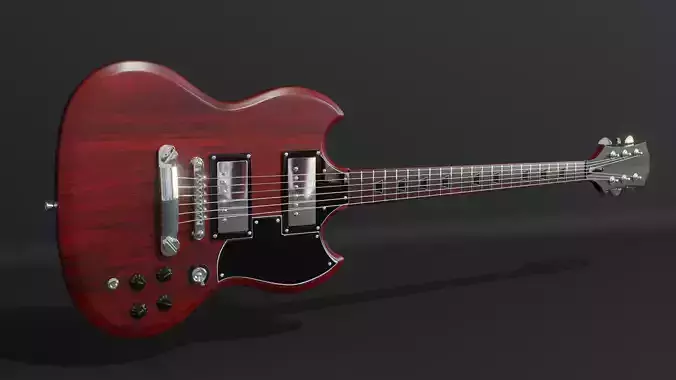 Electric guitar SG red 