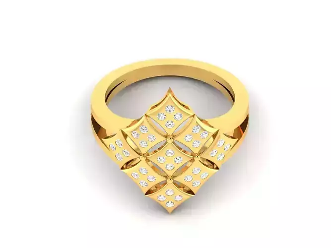 Engagement Wedding Ring 3dm STL OBJ FBX Render Details 3D print model