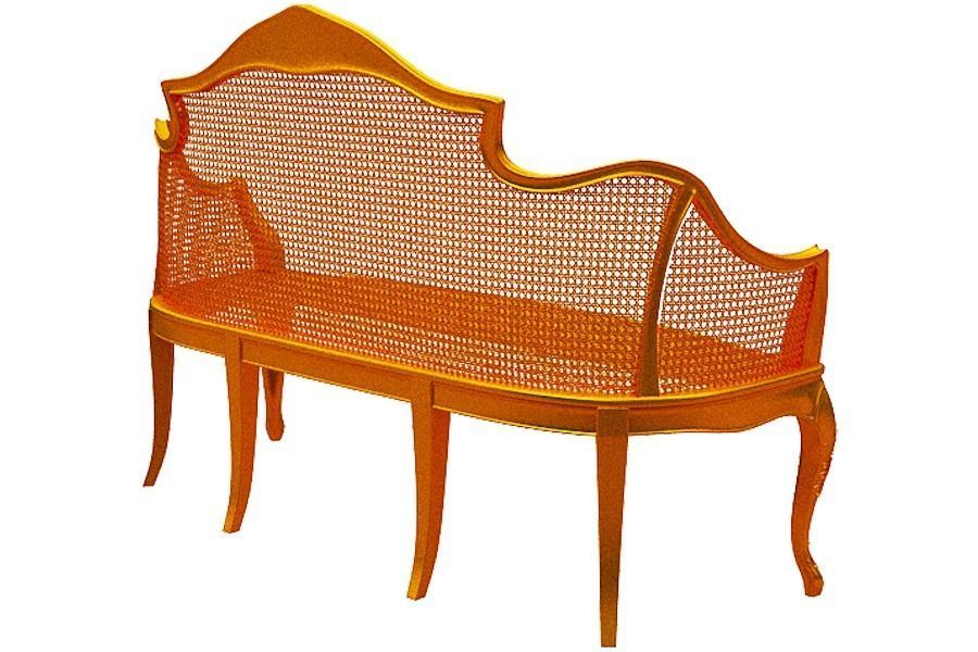 Classical sofa set Low-poly 3D model_16