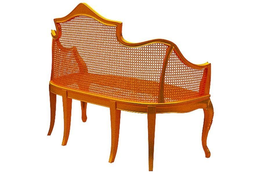 Classical sofa set Low-poly 3D model_13