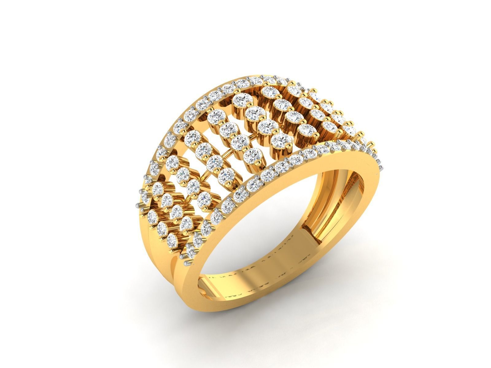 Engagement Wedding Ring 3dm STL OBJ FBX Render Details 3D print model_2