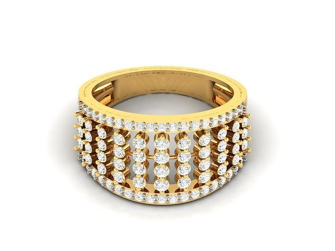 Engagement Wedding Ring 3dm STL OBJ FBX Render Details 3D print model