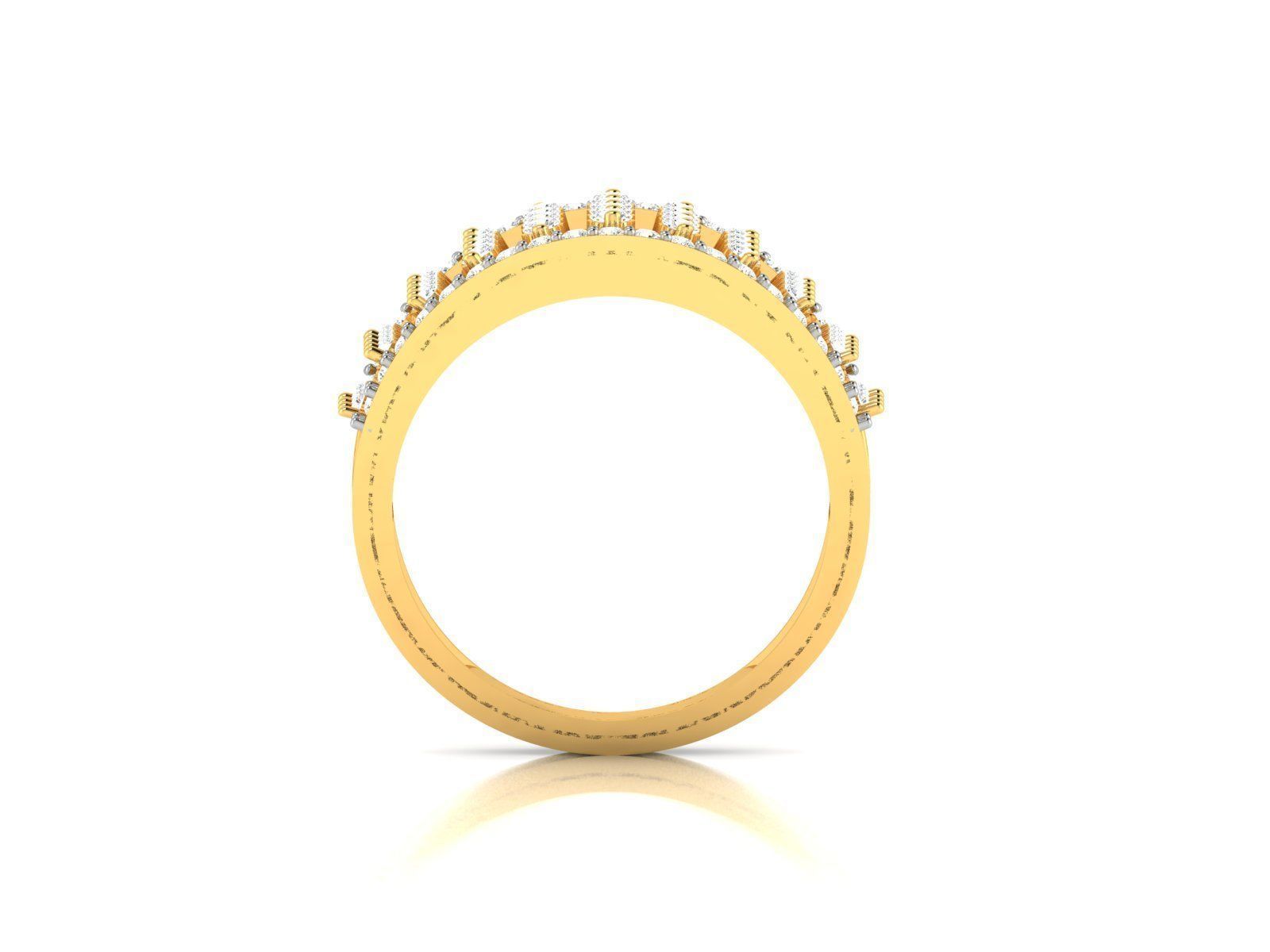 Engagement Wedding Ring 3dm STL OBJ FBX Render Details 3D print model_3