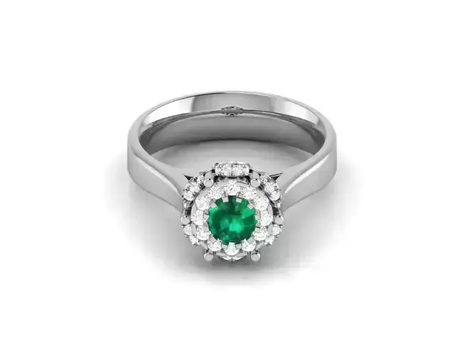 Engagement Wedding Ring 3dm STL OBJ FBX Render Details 3D print model