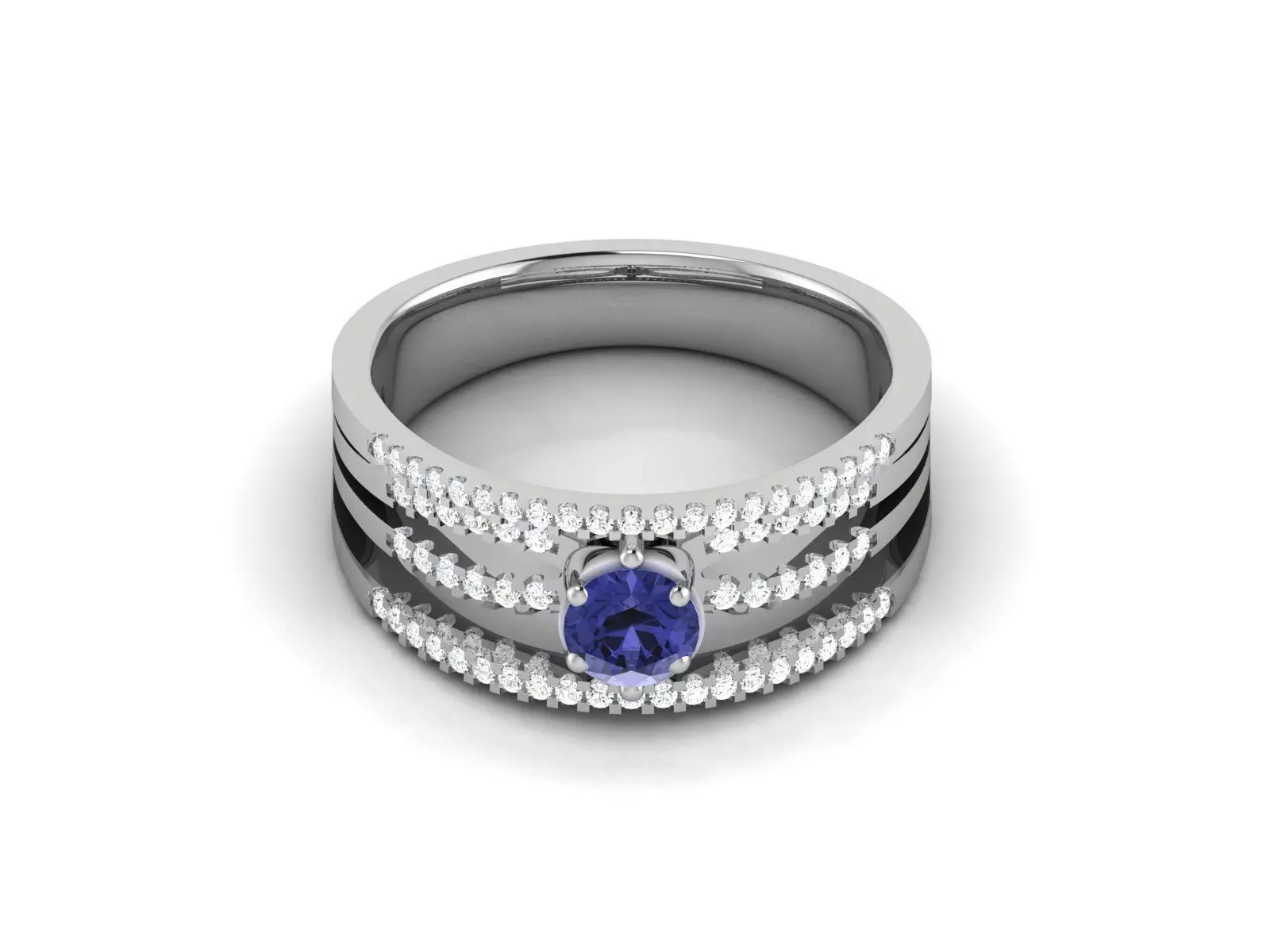 Engagement Wedding Ring 3dm STL OBJ FBX Render Details 3D print model_0