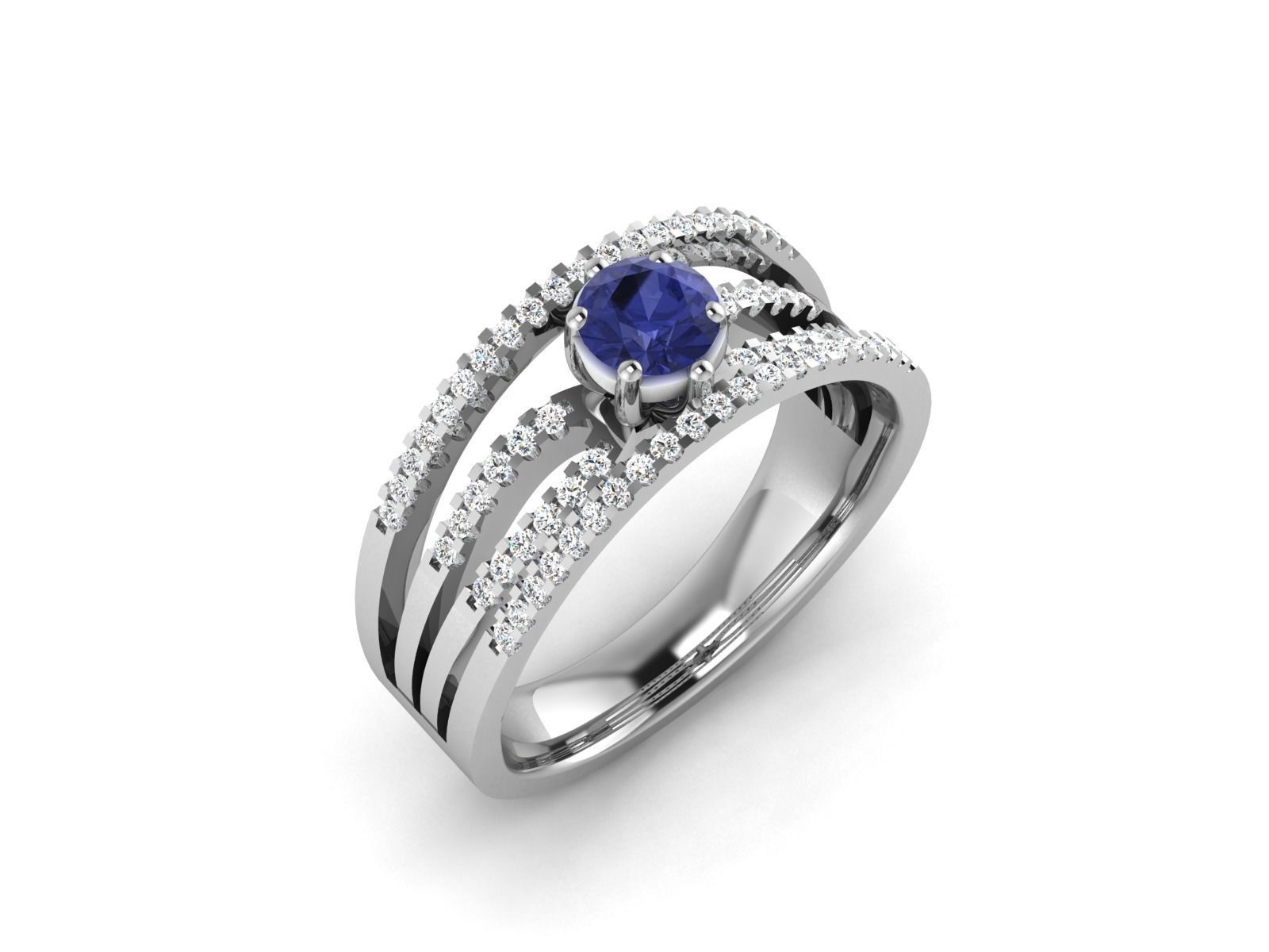 Engagement Wedding Ring 3dm STL OBJ FBX Render Details 3D print model_2