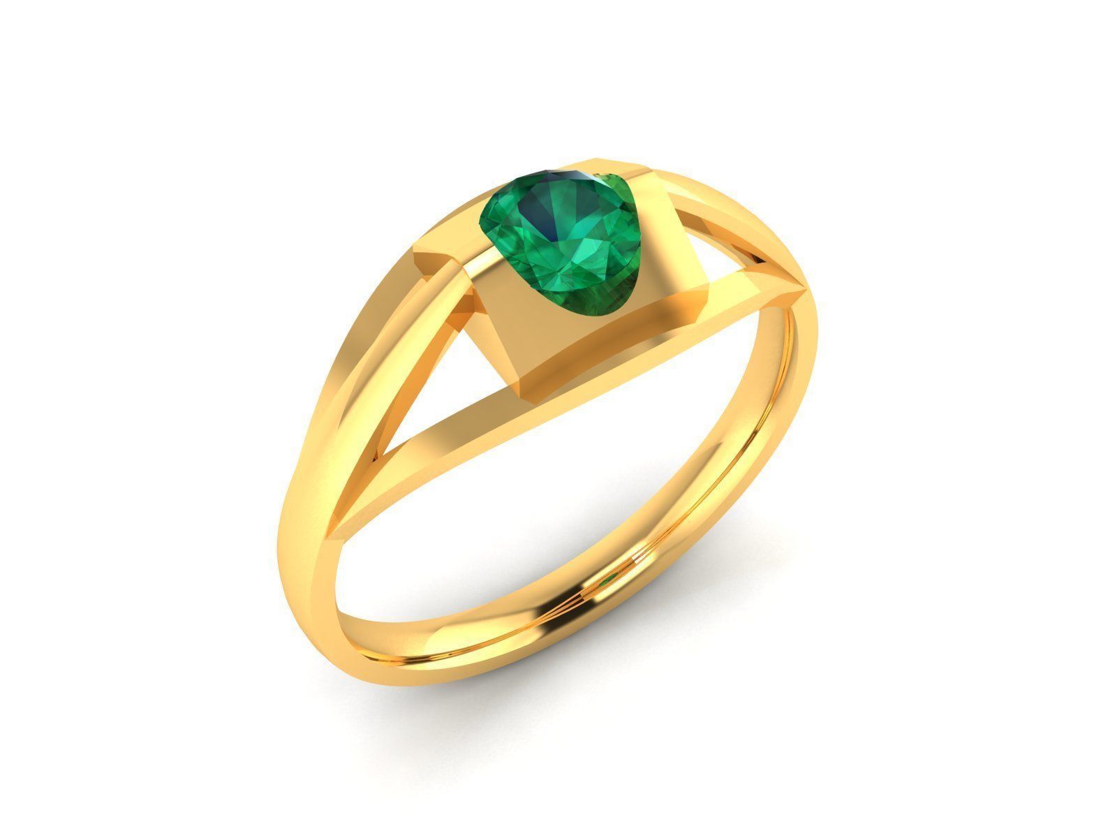 Engagement Wedding Ring 3dm STL OBJ FBX Render Details 3D print model_1