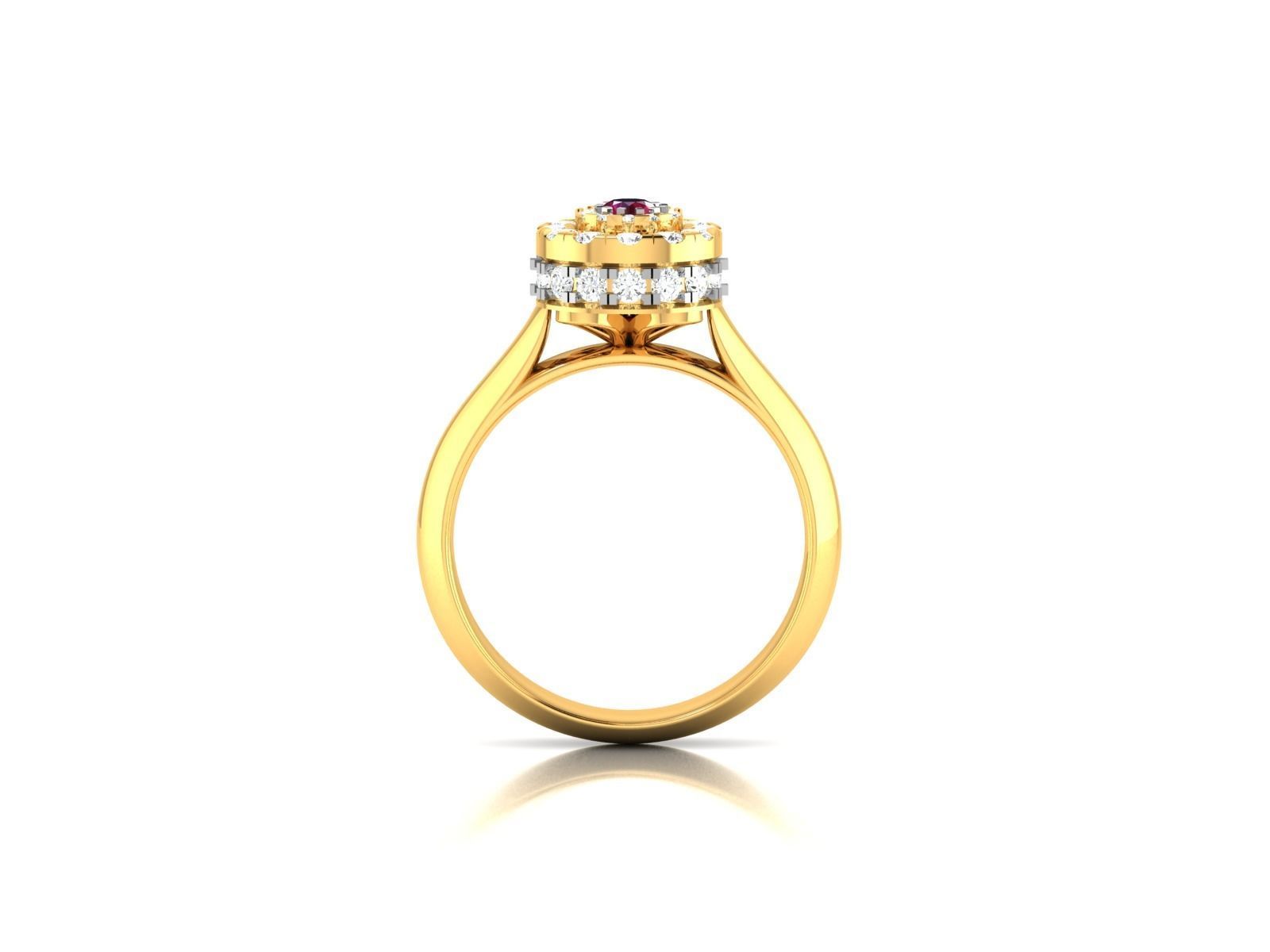 Engagement Wedding Ring 3dm STL OBJ FBX Render Details 3D print model_5