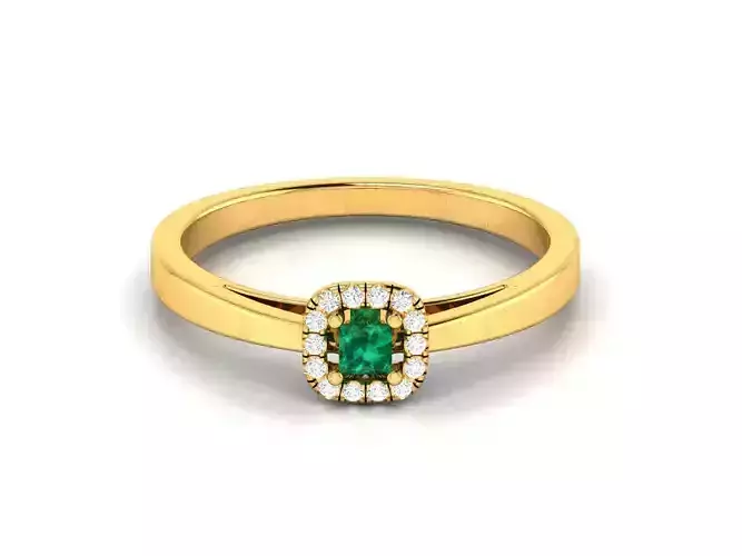 Engagement Wedding Ring 3dm STL OBJ FBX Render Details 3D print model