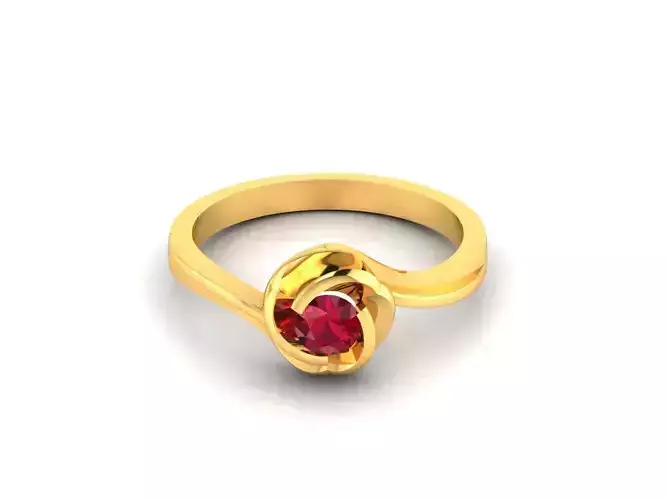 Engagement Wedding Ring 3dm STL OBJ FBX Render Details 3D print model