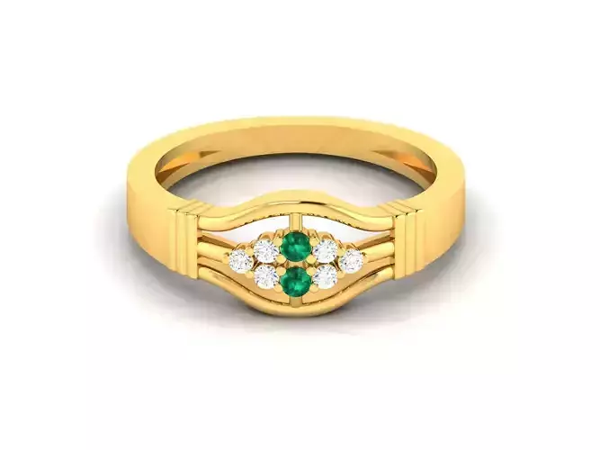 Engagement Wedding Ring 3dm STL OBJ FBX Render Details