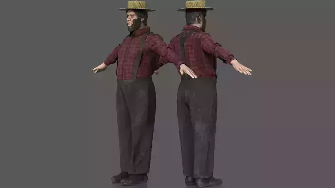 AMISH ELDER 3D model