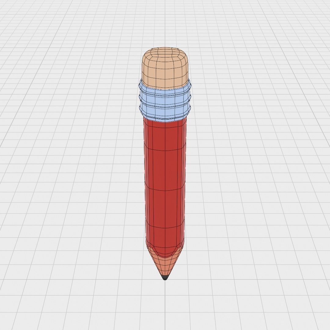 Pencil 3D model_6
