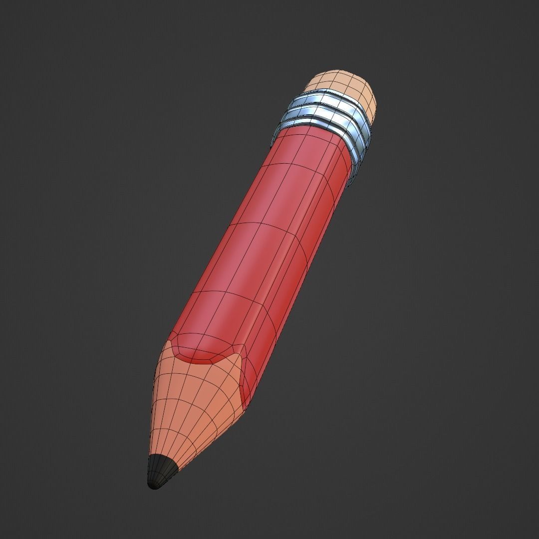 Pencil 3D model_2