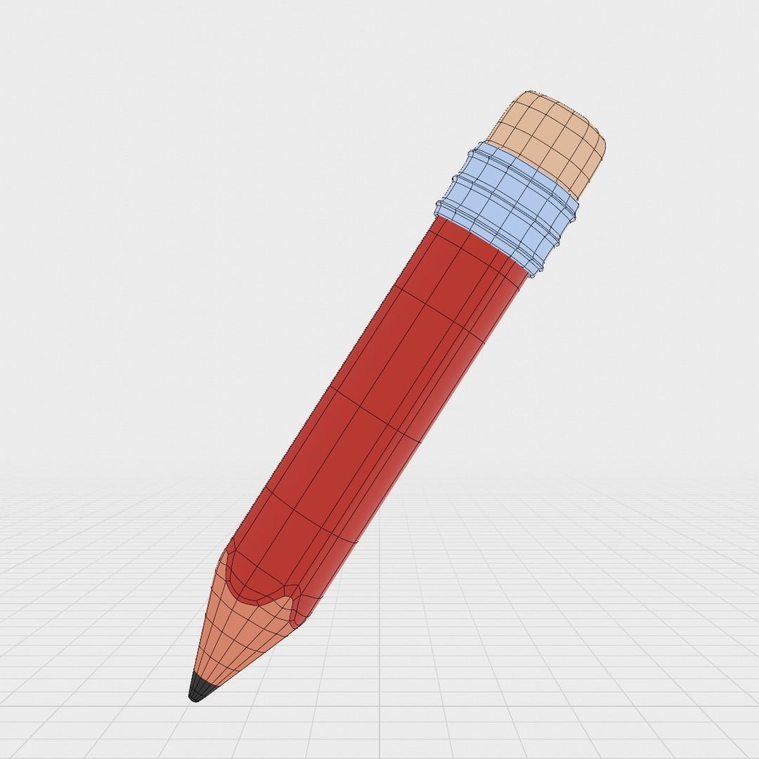Pencil 3D model_4