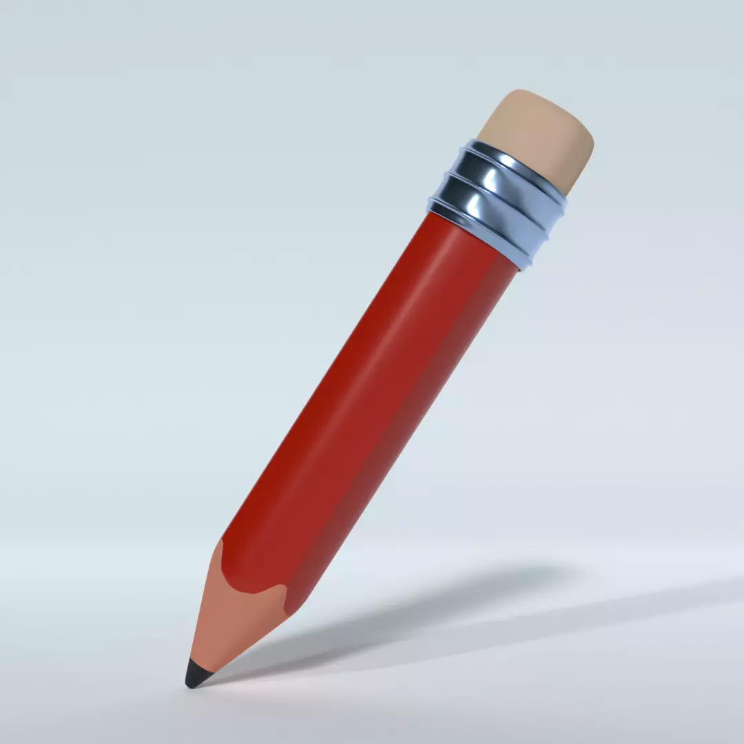 Pencil 3D model_0