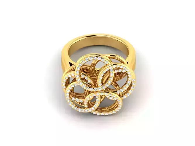 Engagement Wedding Ring 3dm STL OBJ FBX Render Details 3D print model