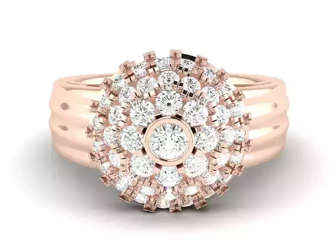 Engagement Wedding Ring 3dm STL OBJ FBX Render Details 3D print model
