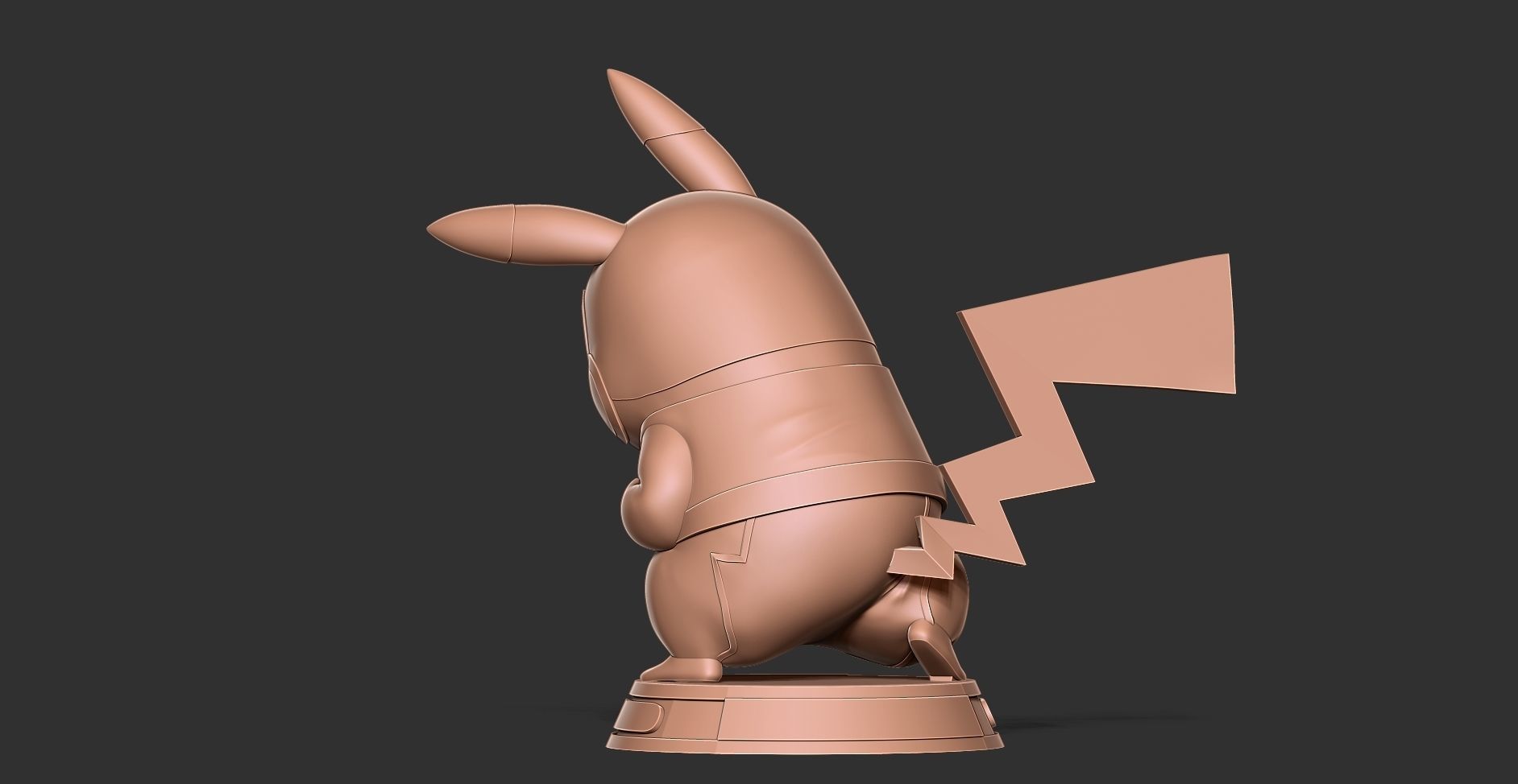 Pikachu Libre 3D print model_7