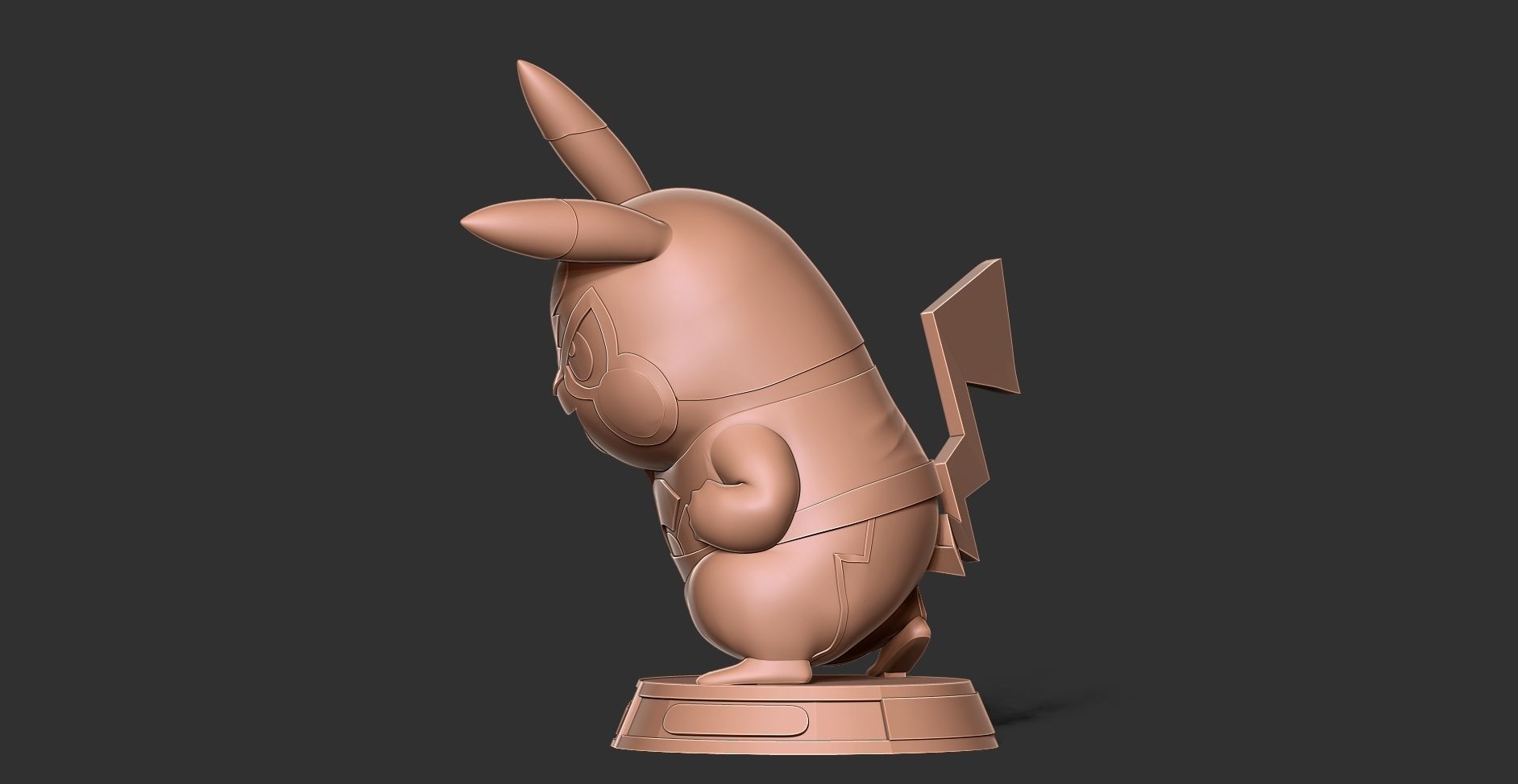 Pikachu Libre 3D print model_15